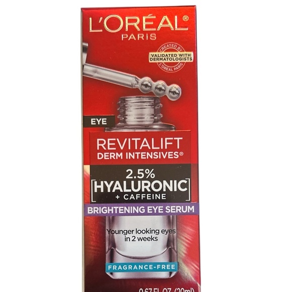 L'Oreal Other - Revitalift Brightening Eye Serum - Red